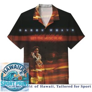 Barry White Soul Music Vintage Graphic Print Hawaiian Shirt