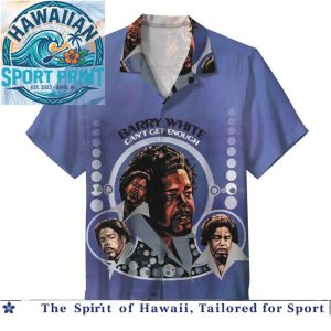 Barry White Soul Music Vintage Graphic Print Hawaiian Shirt