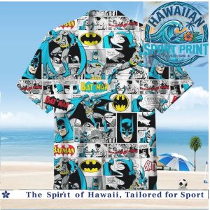 Batman Comic Book Vintage Panel Retro Action Hawaiian Shirt