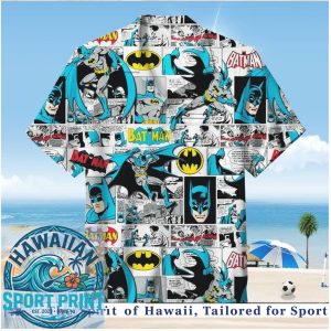 Batman Comic Book Vintage Panel Retro Action Hawaiian Shirt