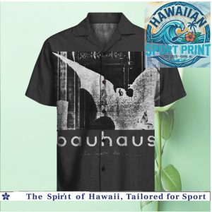 Bauhaus Goth Rock Post Punk Gothic Bat Tropical Hawaiian Shirt