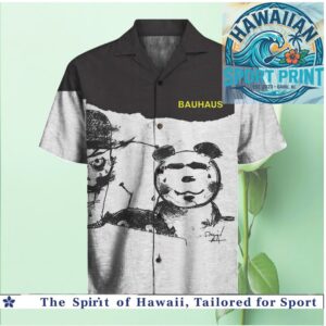 Bauhaus Post Punk Band Graphic Art Retro Hawaiian Shirt