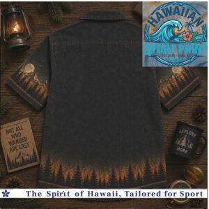 Bigfoot Into The Forest Outdoor Wilderness Camping Hawaiian Shirt