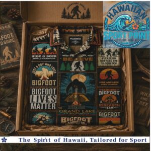 Bigfoot Lives Matter Sasquatch Retro Vintage Camping Hawaiian Shirt