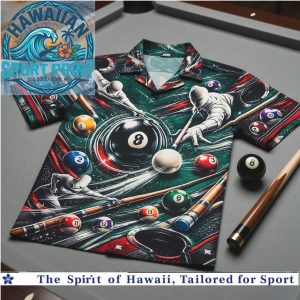 Billiards 8 Ball Pool Sports Game David Name Retro Hawaiian Shirt