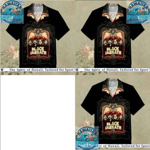 Black Sabbath Band Members Gothic Fire Retro Hawaiian Shirt