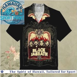 Black Sabbath Classic Rock Band Vintage Album Art Hawaiian Shirt
