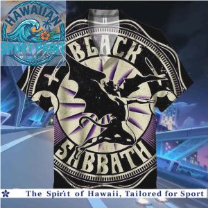 Black Sabbath Winged Demon Vintage Heavy Metal Hawaiian Shirt