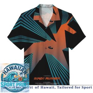 Blade Runner Retro Sci Fi Movie Print Hawaiian Shirt