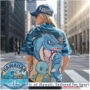 Blastoise Battle Splash Dynamic Summer Hawaiian Shirt