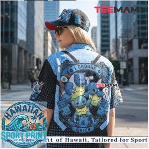 Blastoise Water Type Graphic Streetwear Hawaiian Shirt