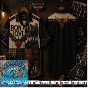 Bon Jovi Rock Band Retro Classic Music Hawaiian Shirt