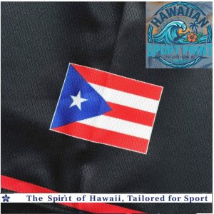 Borinquen Puerto Rico Flag Coqui Frog Black Baseball Jersey