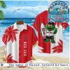 Blue Pug Pattern Island Tribal Style Summer Hawaiian Shirt Blue Pug Pattern Island Tribal Style Summer Hawaiian Shirt