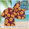 Brisbane Broncos Football Team Sunset Palm Tree Hawaiian Shirt Brisbane Broncos Football Team Sunset Palm Tree Hawaiian Shirt
