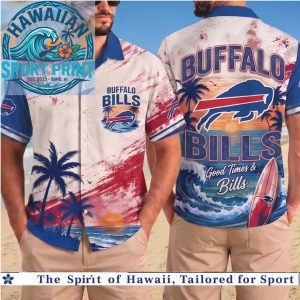 Buffalo Bills NFL Beach Sunset Tropical Hawaiian Shirt Summer Fan Gift