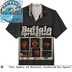 Buffalo Springfield Vintage Rock Band Album Cover Hawaiian Shirt