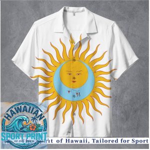 Celestial Sun And Moon Vintage Mystic Bohemian Hawaiian Shirt