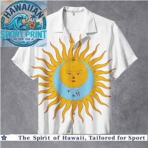 Celestial Sun and Moon Mystical Art Summer Hawaiian Shirt