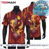 Charizard Fire Dragon Pokémon Colorblock Summer Hawaiian Shirt Charizard Fire Dragon Pokémon Colorblock Summer Hawaiian Shirt
