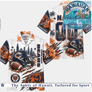 Chicago Bears Football Team Hawaiian Shirt