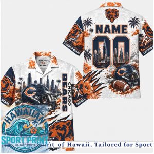 Chicago Bears Football Team Hawaiian Shirt