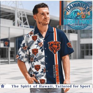 Chicago Bears Football Tropical Summer Hawaiian Shirt Aloha