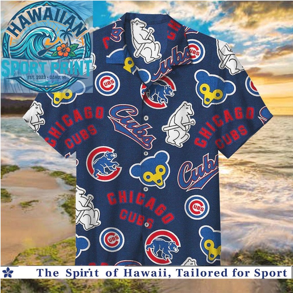 Chicago Cubs Baseball Team Retro Mascot Logo Hawaiian Shirt Chicago Cubs Baseball Team Retro Mascot Logo Hawaiian Shirt