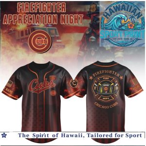 Chicago Cubs Firefighter Appreciation Night Baseball Jersey