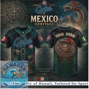 Chicago Cubs Mexico Heritage Aztec Snake Baseball Jersey