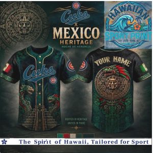 Chicago Cubs Mexico Heritage Aztec Snake Baseball Jersey
