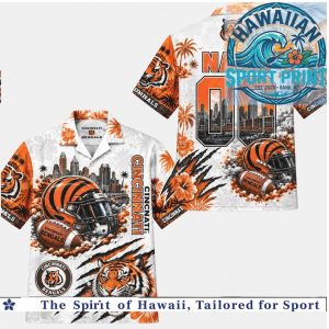 Cincinnati Bengals Football Team Hawaiian Shirt