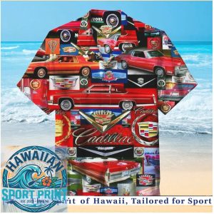 Classic Cadillac Vintage Cars Retro American Muscle Car Hawaiian Shirt