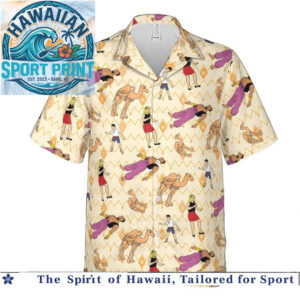 Classic Cartoon Camel And Characters Retro Hawaiian Shirt