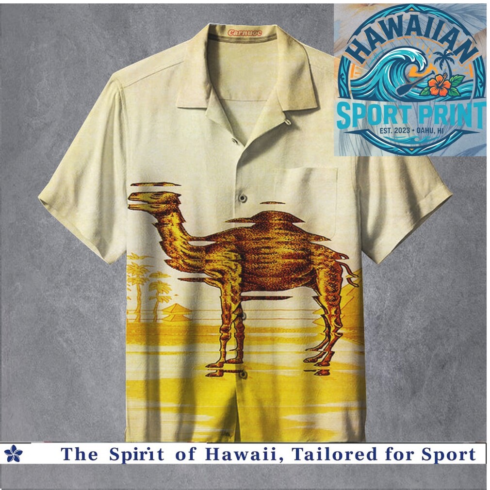 Classic Desert Camel Sunset Safari Tropical Hawaiian Shirt Classic Desert Camel Sunset Safari Tropical Hawaiian Shirt