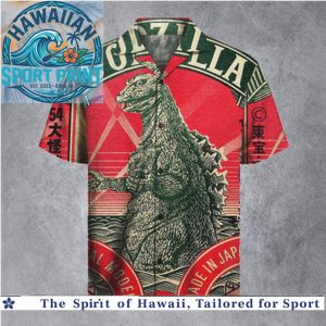 Classic Godzilla 54 Retro Japanese Kaiju Movie Summer Hawaiian Shirt