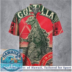 Classic Godzilla 54 Retro Japanese Kaiju Movie Summer Hawaiian Shirt