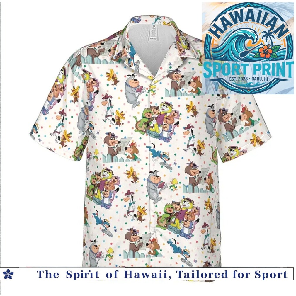 Classic Hanna Barbera Cartoon Characters Retro Vintage Hawaiian Shirt Classic Hanna Barbera Cartoon Characters Retro Vintage Hawaiian Shirt