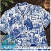MASH 4077th Vintage Blue Toile De Jouy Military TV Show Hawaiian Shirt MASH 4077th Vintage Blue Toile De Jouy Military TV Show Hawaiian Shirt
