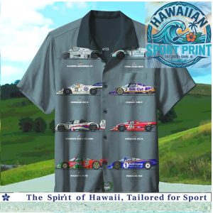 Classic Le Mans Racing Cars Vintage Motorsport Hawaiian Shirt