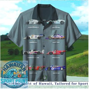 Classic Le Mans Racing Cars Vintage Motorsport Hawaiian Shirt