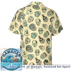 Classic Monsters Horror Movie Halloween Hawaiian Shirt