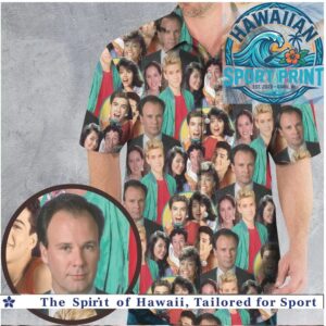 Classic Retro Sitcom Cast Collage Comedy Hawaiian Shirt