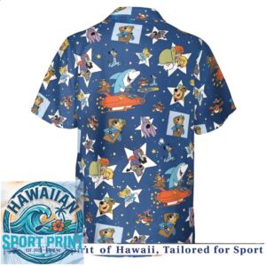 Classic Yogi Bear Space Cartoon Retro Hawaiian Shirt