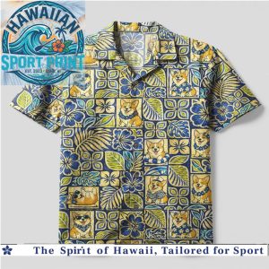 Corgi Floral Beach Pattern Aloha Style Summer Hawaiian Shirt