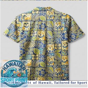 Corgi Floral Beach Pattern Aloha Style Summer Hawaiian Shirt
