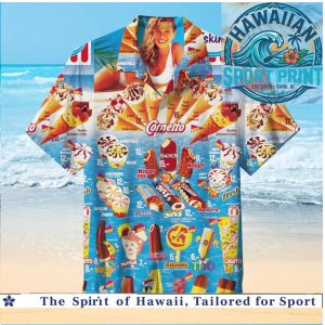 Cornetto Ice Cream Brand Summer Beach Lover Hawaiian Shirt