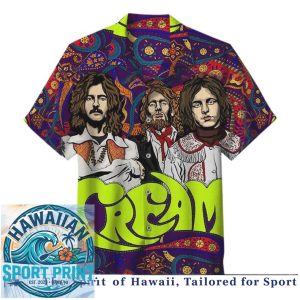 Cream Classic Rock Band Ginger Baker Hawaiian Shirt