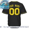 Custom Black Pink Baseball Jersey Personalized Team Name Shirt Custom Black Pink Baseball Jersey Personalized Team Name Shirt