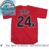 Custom Hooligans Red Glitter Mars 24 Baseball Jersey Custom Hooligans Red Glitter Mars 24 Baseball Jersey